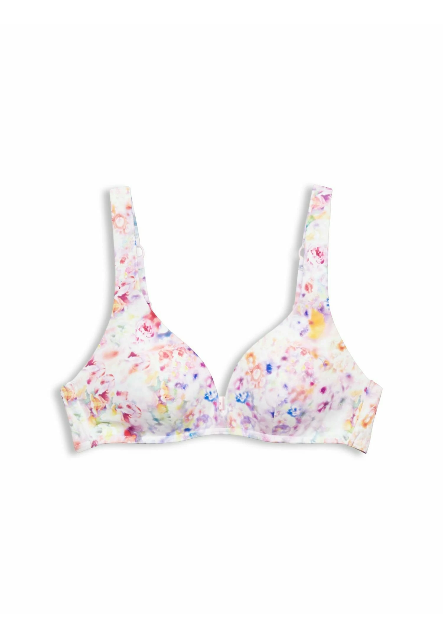 ESPRIT Wattiertes Mit Floralem Print - Top De Bikini - Teal Blue - Imagen 5