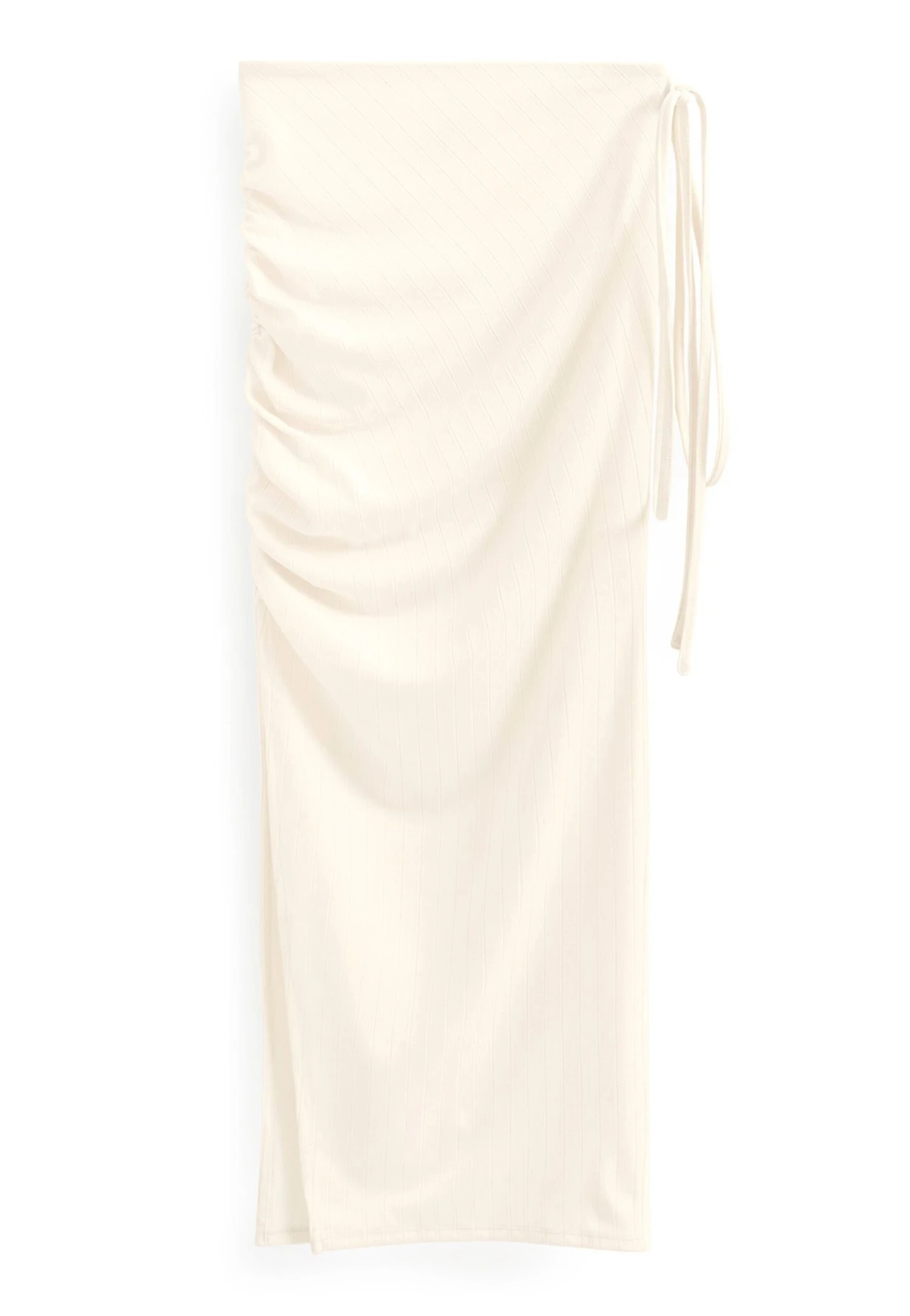 Next Ruched Side Split Standard - Falda Larga - Ecru Cream - Imagen 5