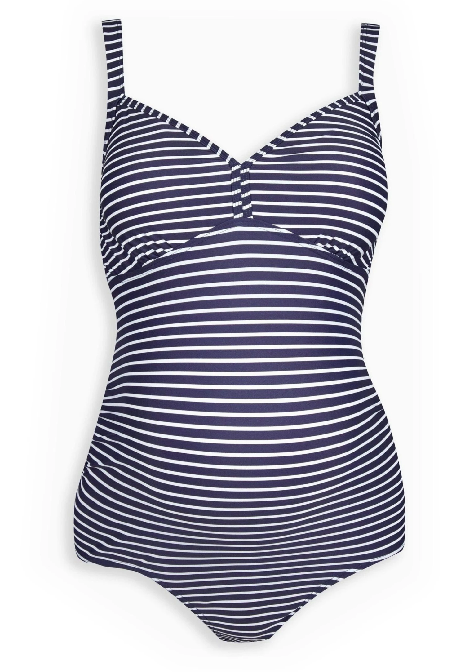 Jojo Maman Bebe Stripe MaternityStandard M - Bañador - Navy White Stripe - Imagen 5