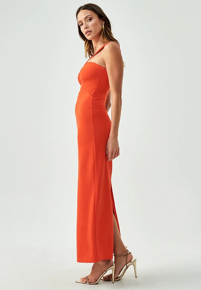 Daze MidiX Kristina - Vestido Largo - Coral - Imagen 4