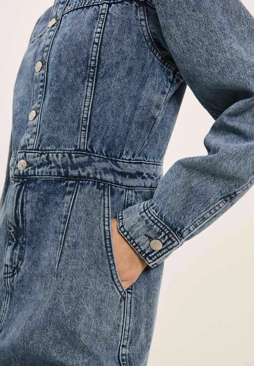 Cara Ls- Vestido Vaquero - Light Blue Denim - Imagen 4