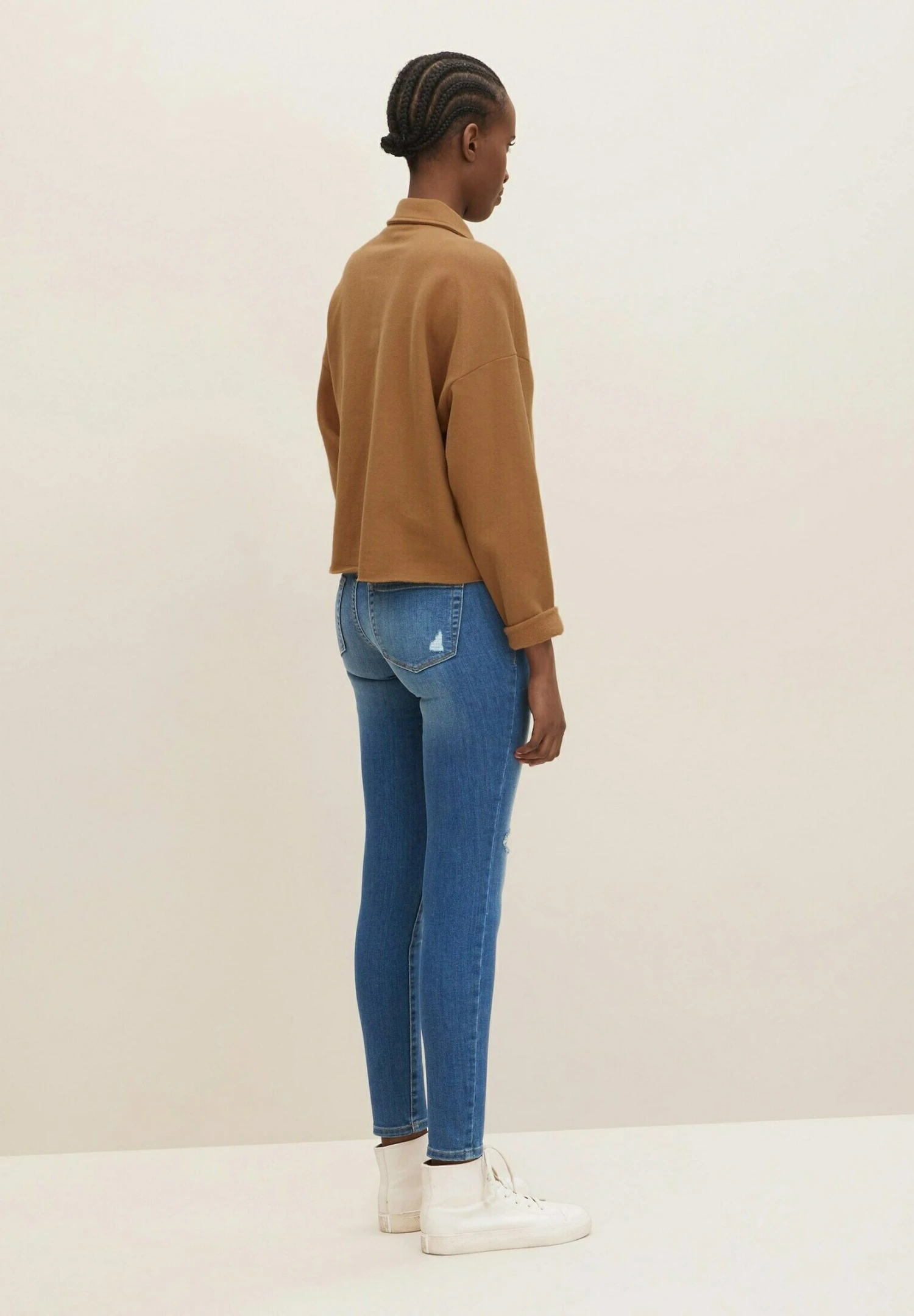 TOM TAILOR Denim Jona - Vaqueros Pitillo - Destroyed Mid Stone Blue Denim - Imagen 3