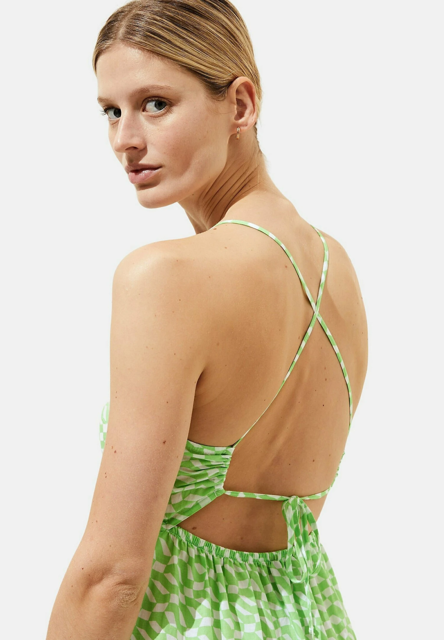 Marks & Spencer Printed Midaxi Beach- Vestido Informal - Lime Mix - Imagen 3