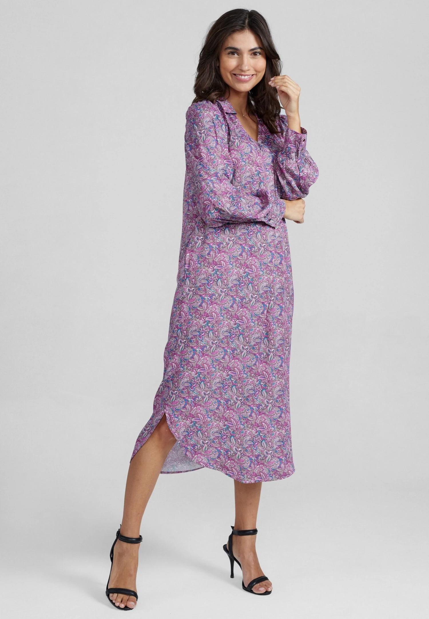 Mos Mosh Aldo Twirl Dress - Vestido Informal - Lilac Sachet - Imagen 2