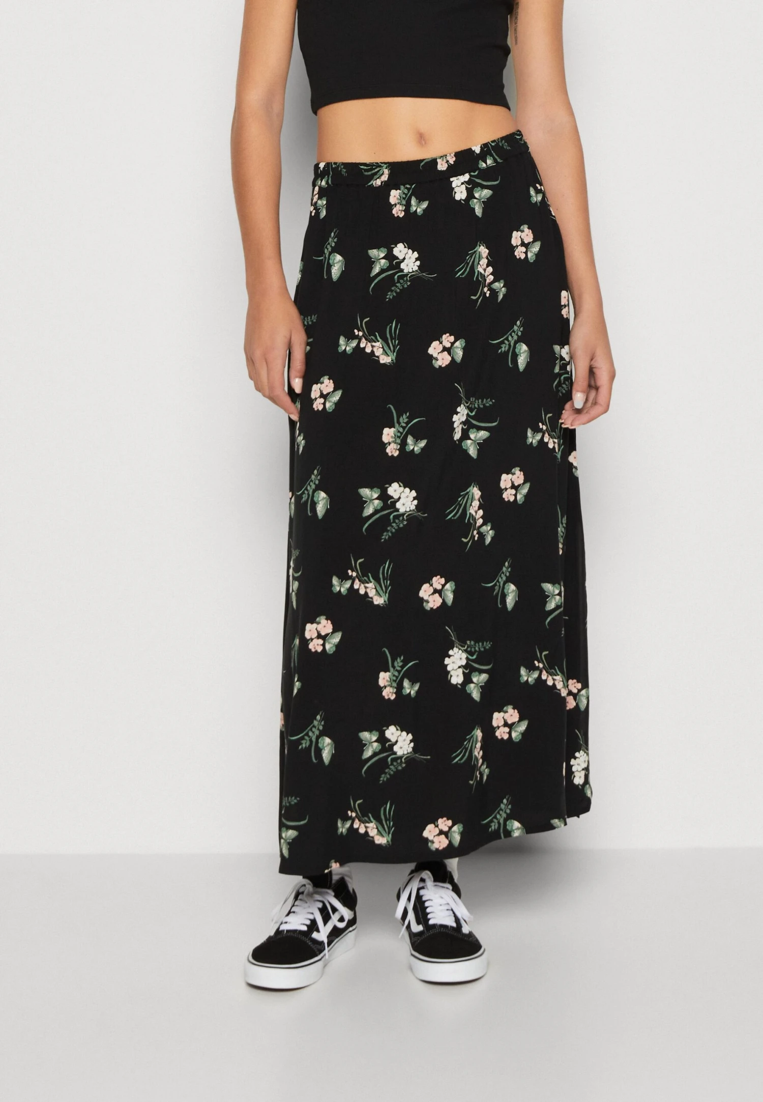 Vero Moda Vmeasy Maxi Skirt - Falda Larga - Black/Ann