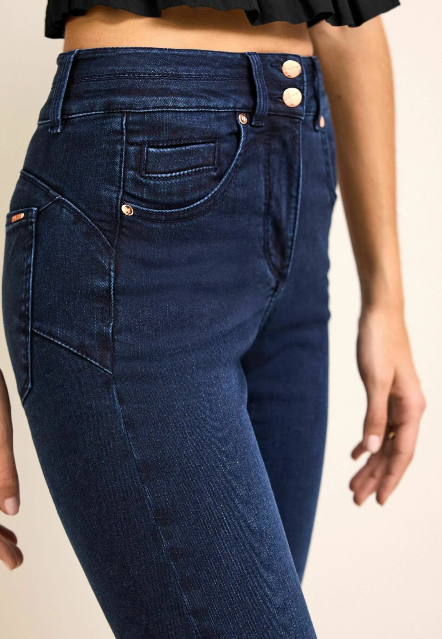 Next Lift - Vaqueros Slim Fit - Inky Blue Denim - Imagen 3