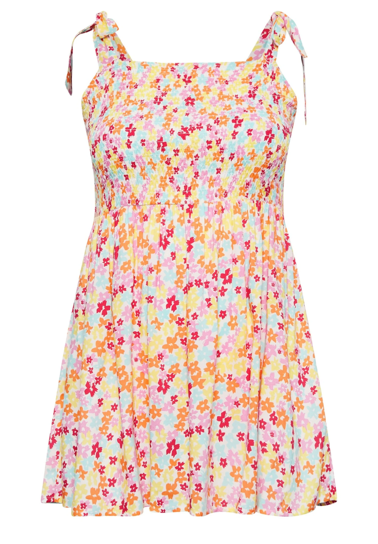 Ditsy Floral Print Peplum - Blusa - White - Imagen 5