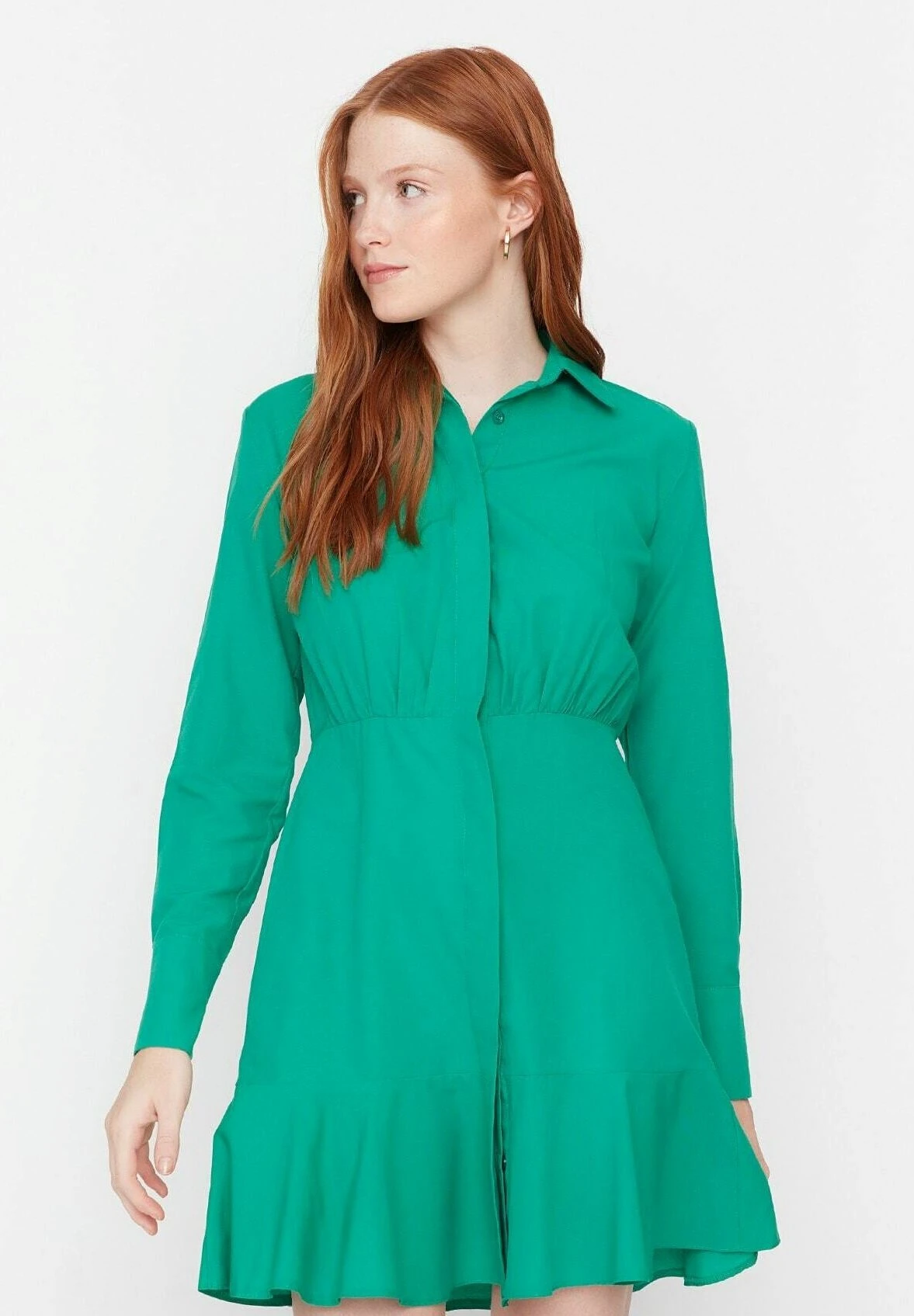 Trendyol Vestido Camisero - Green - Imagen 4