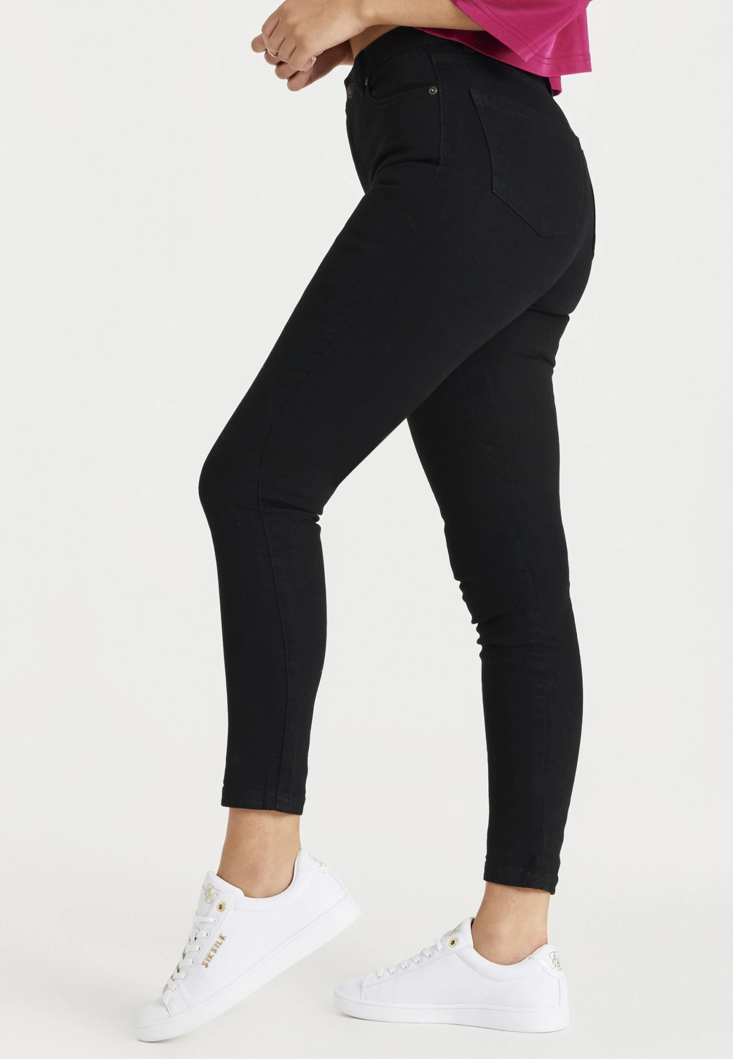 SikSilk Vaqueros Pitillo - Black - Imagen 2