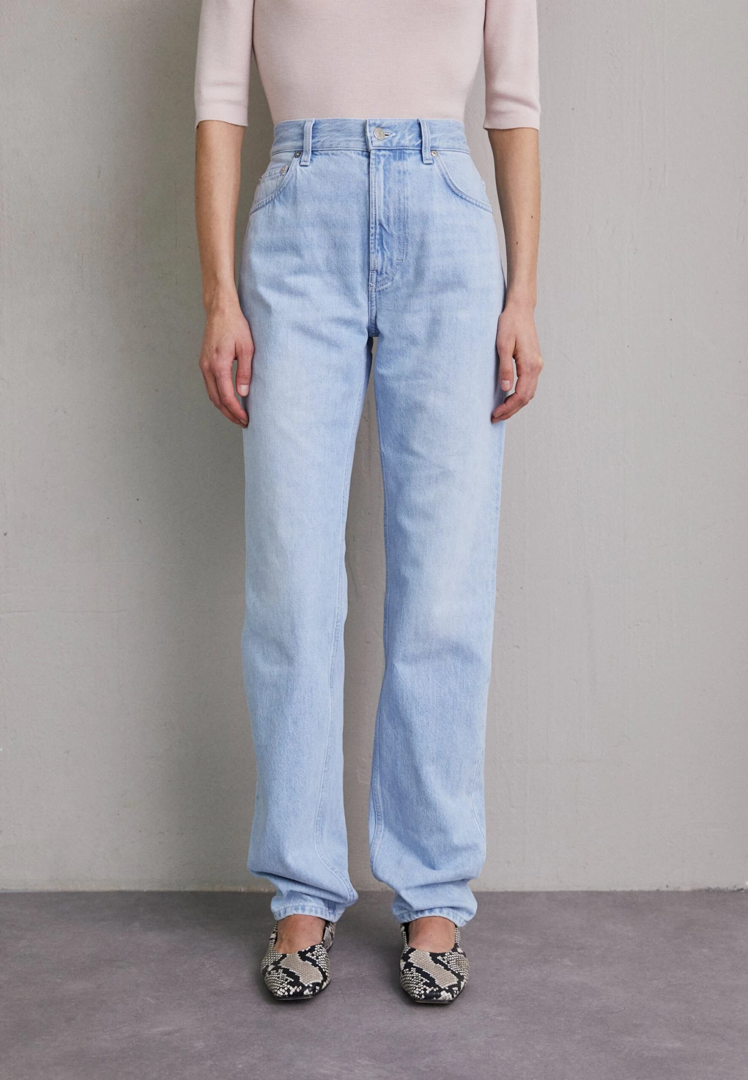 Filippa K Vaqueros Rectos - Light Blue