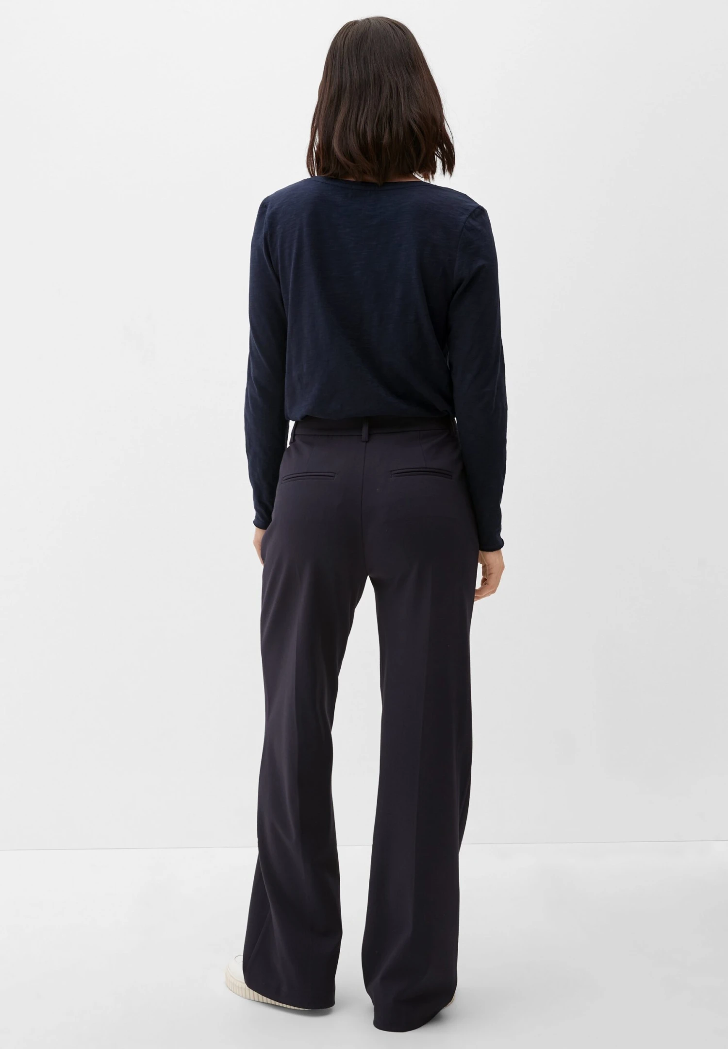 S.Oliver Longsleeve Met Slubstructuur - Camiseta De Manga Larga - Navy - Imagen 3