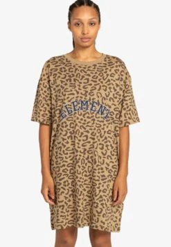 Element Szigeti Animal - Vestido Informal - Brown