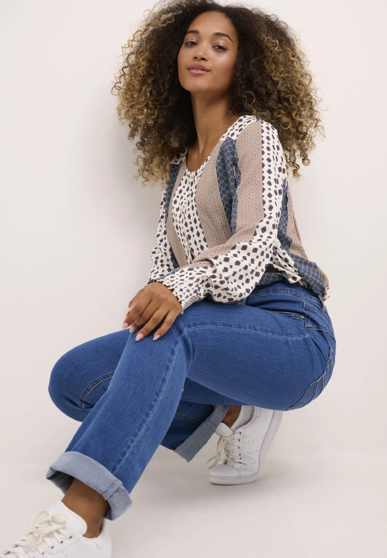 Cream Crlone- Vaqueros Bootcut - Indigo Blue Denim - Imagen 4