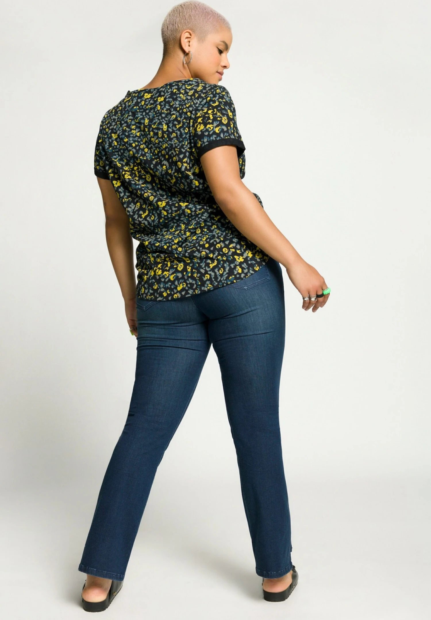 Vaqueros Bootcut - Dark Blue Denim - Imagen 3