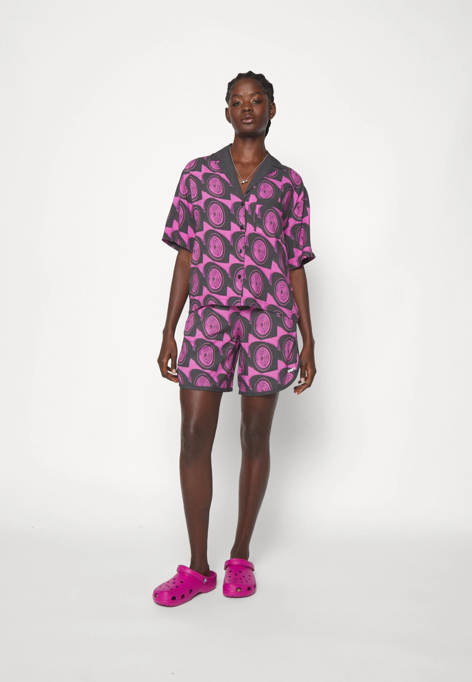 Obey Clothing Maria - Shorts - Very Fuchsia Multi - Imagen 5