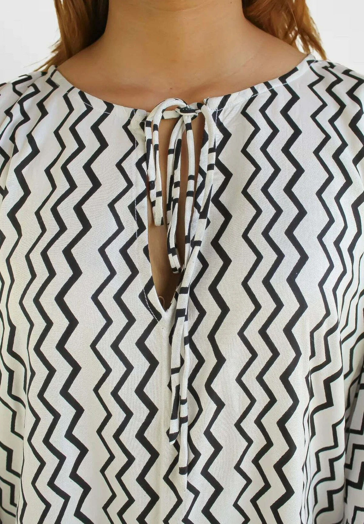 Chevon Zig-Zag- Complementos De Playa - Black - Imagen 5