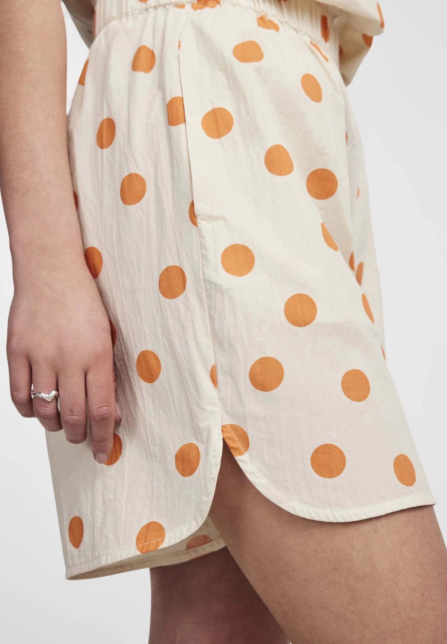 Pieces Højtaljede- Shorts - Cloud Cream - Imagen 4