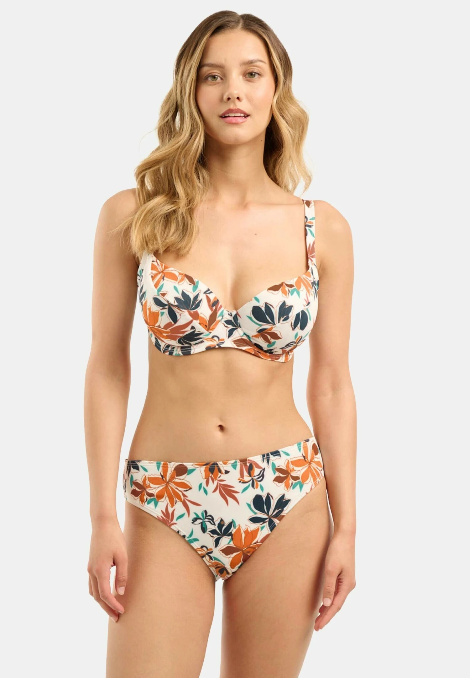 Staycation - Top De Bikini - White Orange - Imagen 2