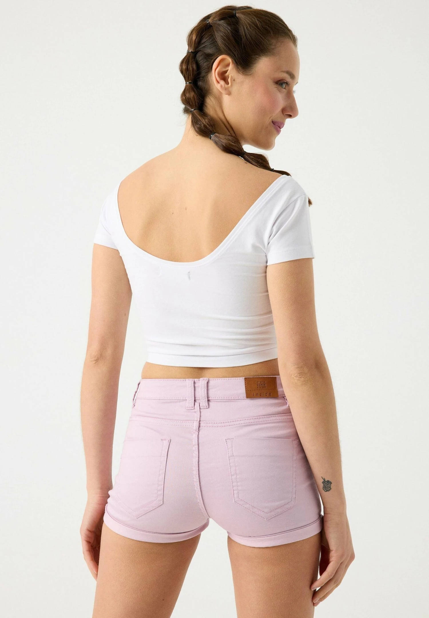 Tiro - Shorts Vaqueros - Morado - Imagen 3