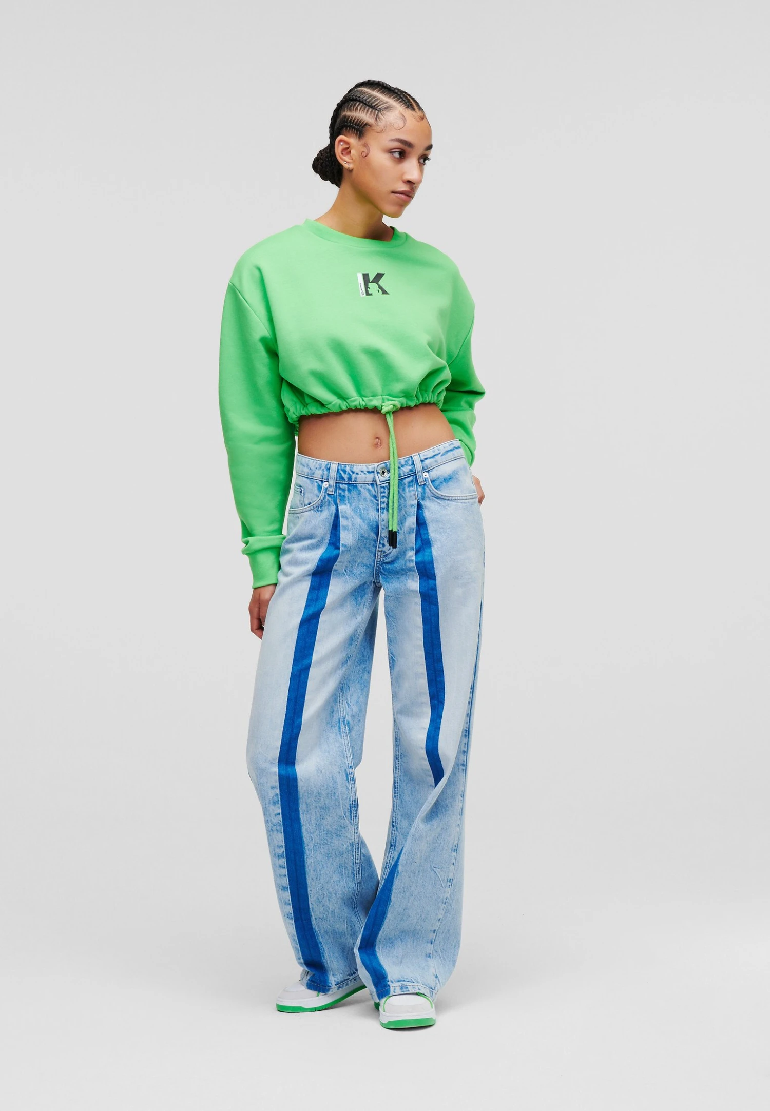 Karl Lagerfeld Jeans Mr Relaxed Pleated - Vaqueros Boyfriend - J Summer Light Blue Marble