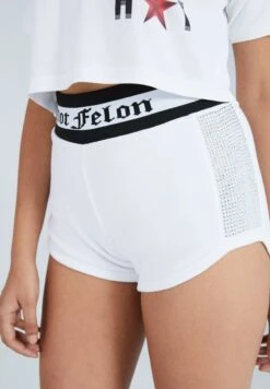 Mit Gedrucktem Design - Shorts - White