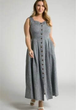 Ulla Popken Vestido Largo - Marine Chiné