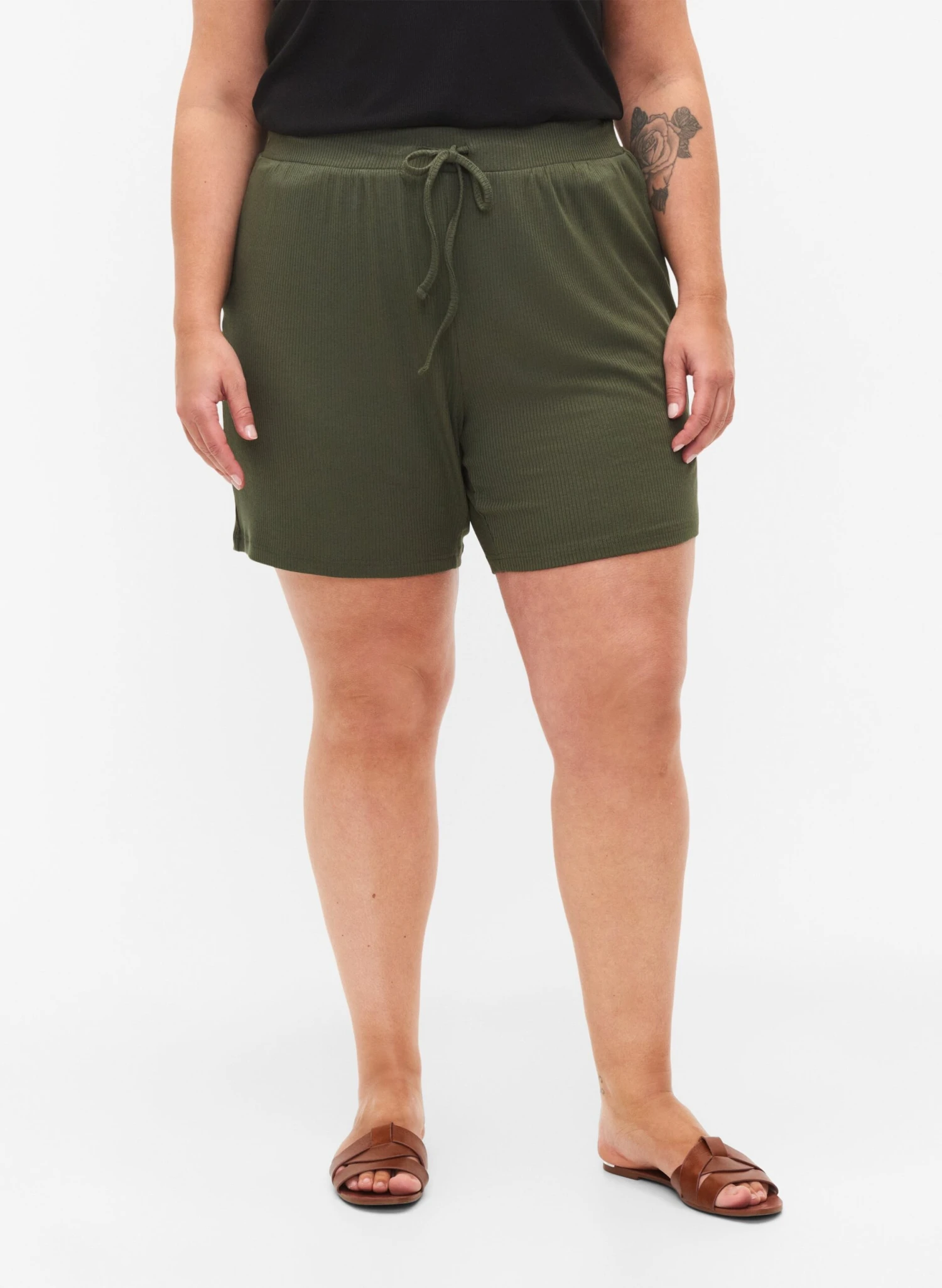 Zizzi Shorts - Thyme - Imagen 4