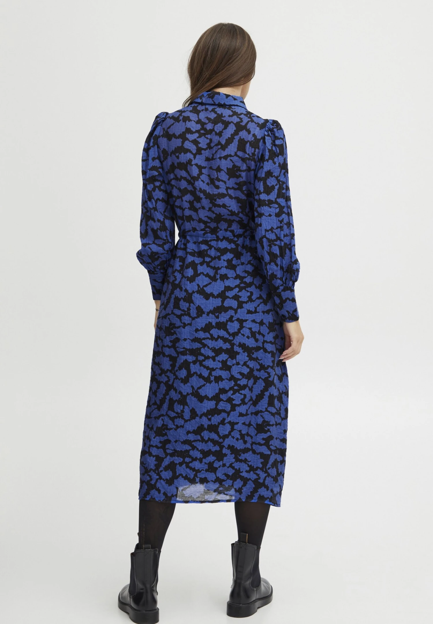 Fransa Frilla Dr - Vestido Camisero - Surf The Web Mix - Imagen 3