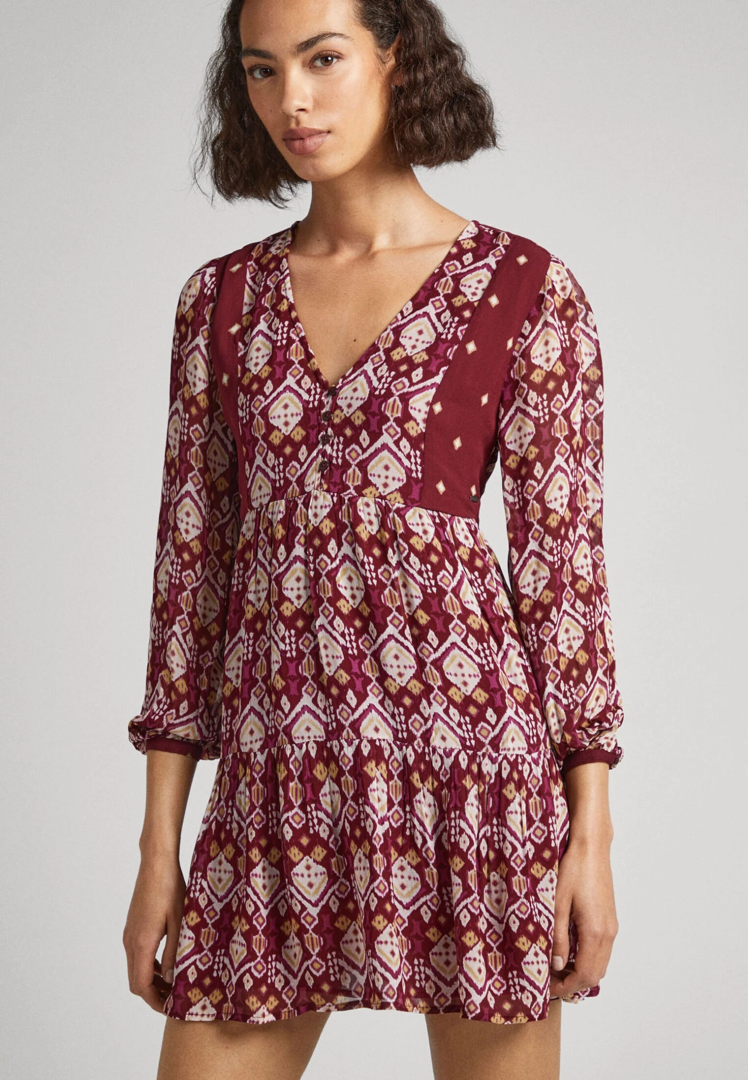 Pepe Jeans Galatea - Vestido Informal - Brown - Imagen 5