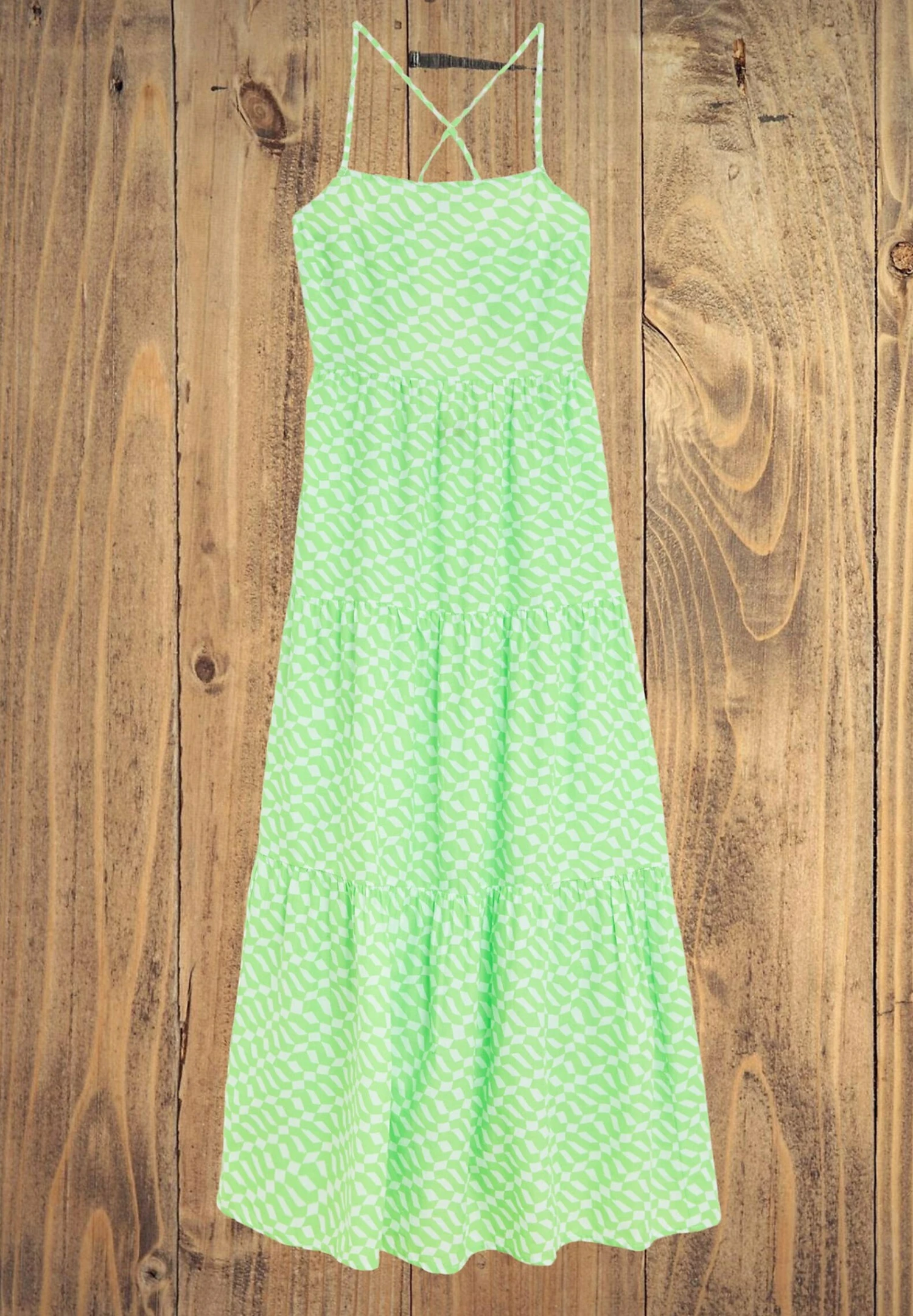 Marks & Spencer Printed Midaxi Beach- Vestido Informal - Lime Mix - Imagen 5