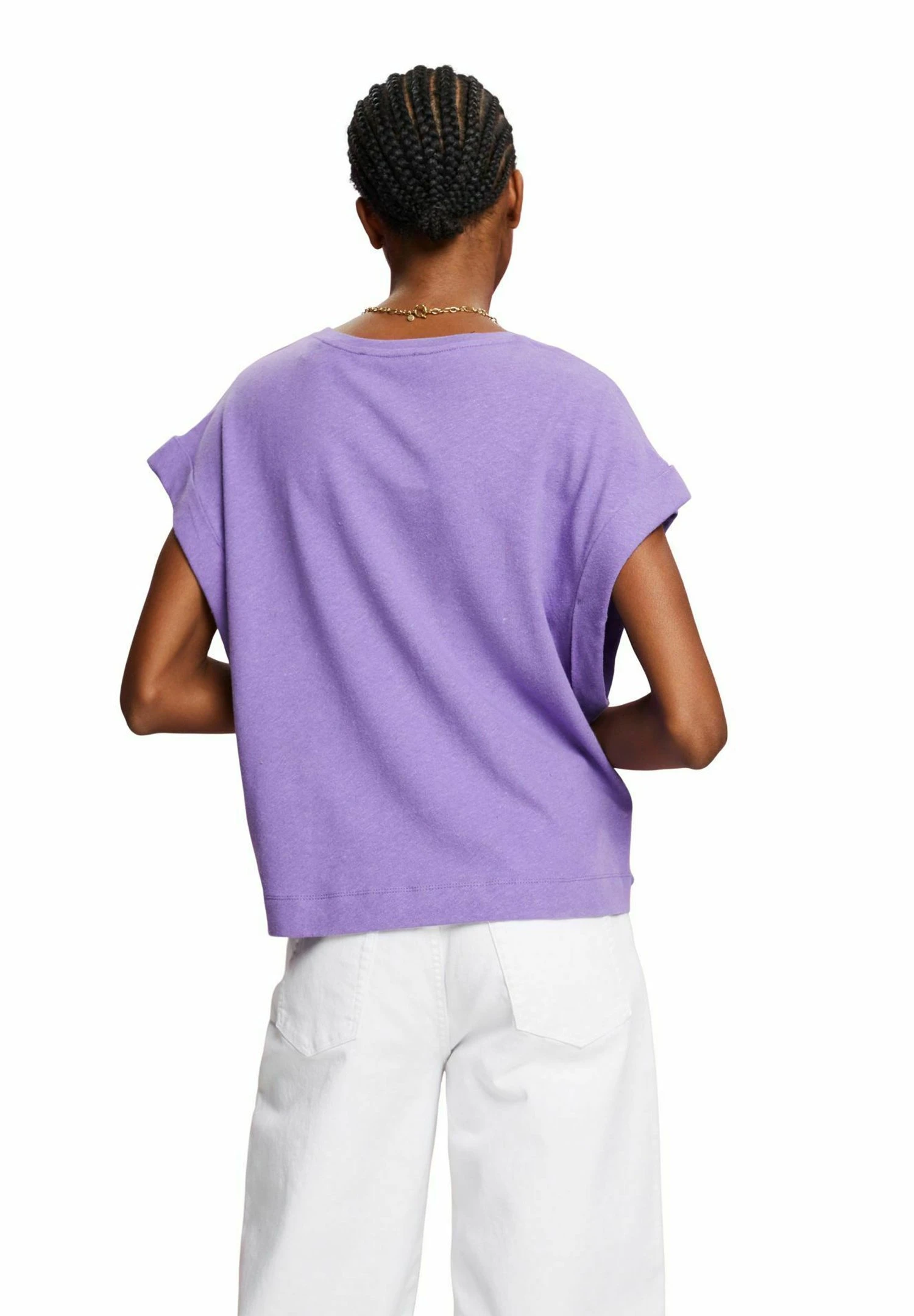 Edc By Esprit Camiseta Básica - Purple - Imagen 2