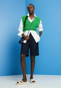 ESPRIT Mit Hohem Bund - Shorts - Navy