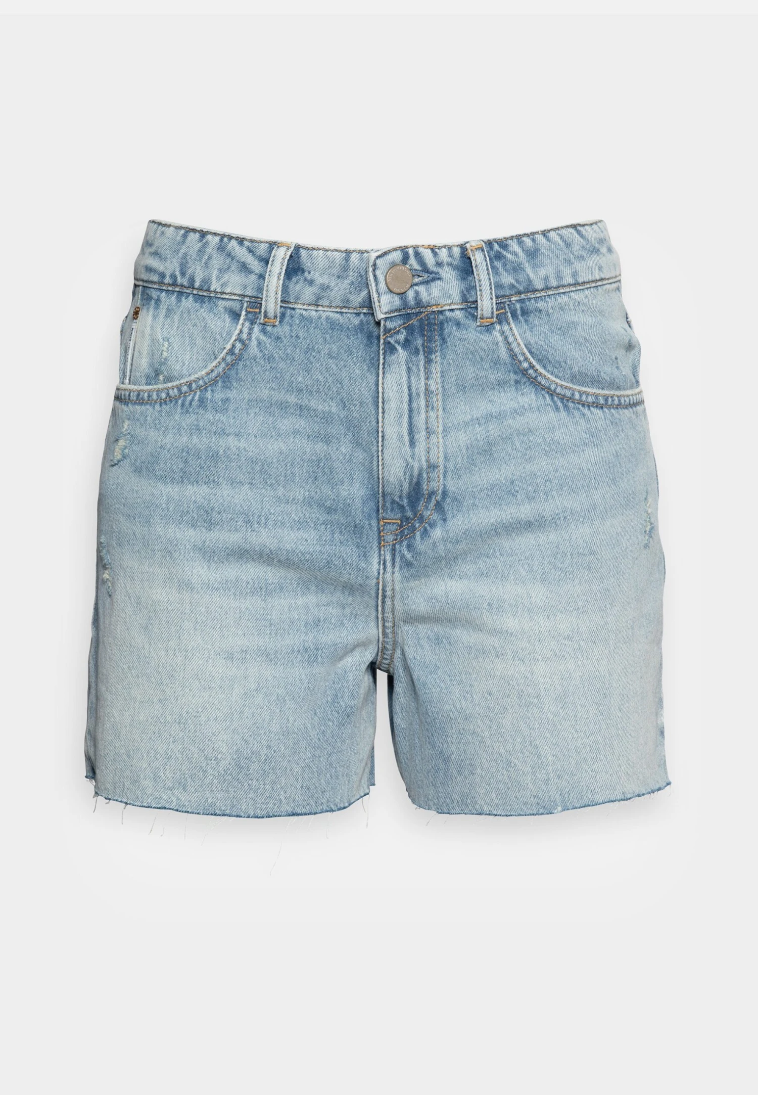 Marc O'Polo DENIM High Waist Slight A-Shaped Fit Mini Length Open - Shorts Vaqueros - Multi/Tinted Cobalt Blue - Imagen 4