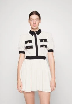 Elisabetta Franchi Women'S Dress - Vestido Camisero - Burro/Nero