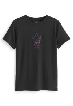 Next Crew Neck Short Sleeve - Camiseta Estampada - Black Embellished Star