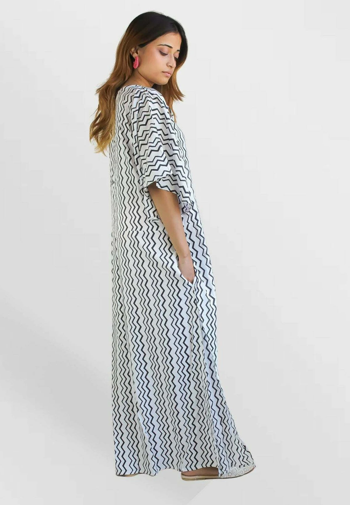 Chevon Zig-Zag- Complementos De Playa - Black - Imagen 4