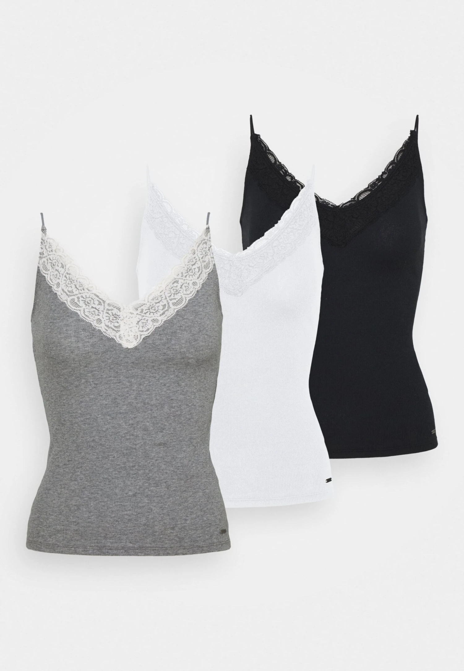 Hollister Co. 3 Pack - Top - White/Grey/Black