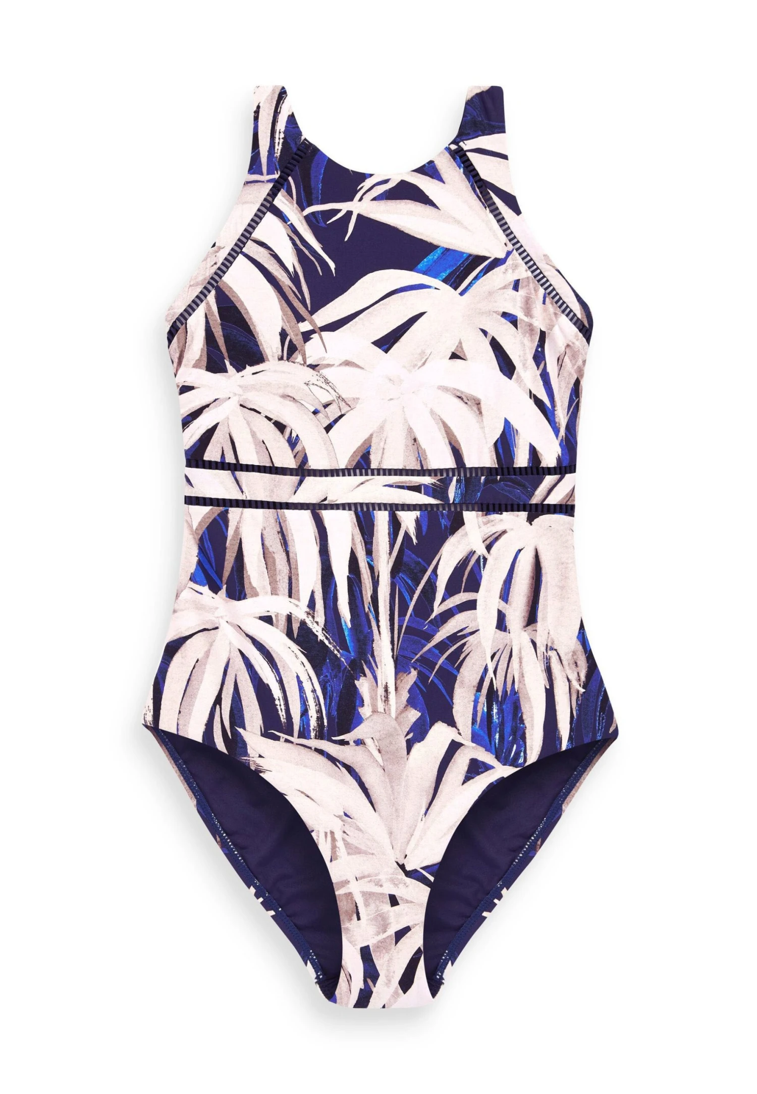 Next Tummy Control- Bañador - Navy Palm Print - Imagen 4