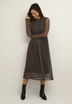 Kaffe Kashila - Vestido Informal - Black Toffee Chain Print