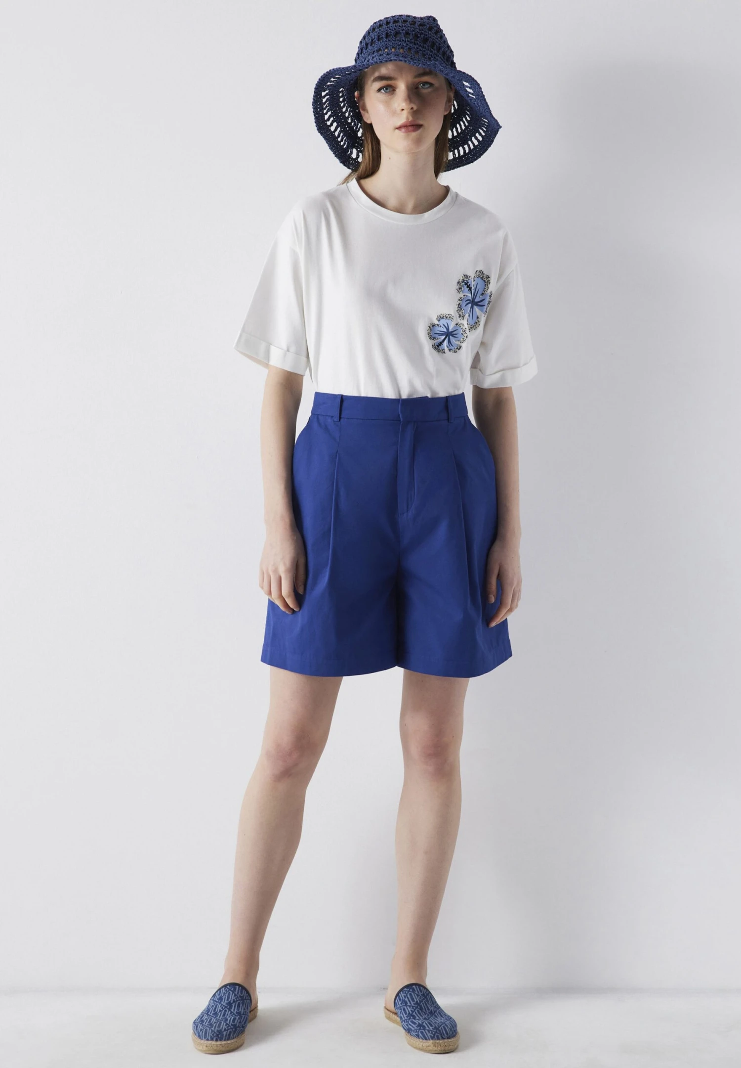 Ipekyol Relaxed Fit- Shorts - Navy