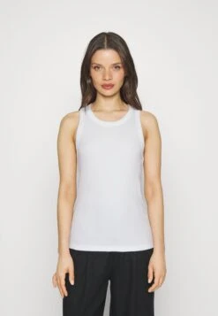 High Neck Tank - Top - White
