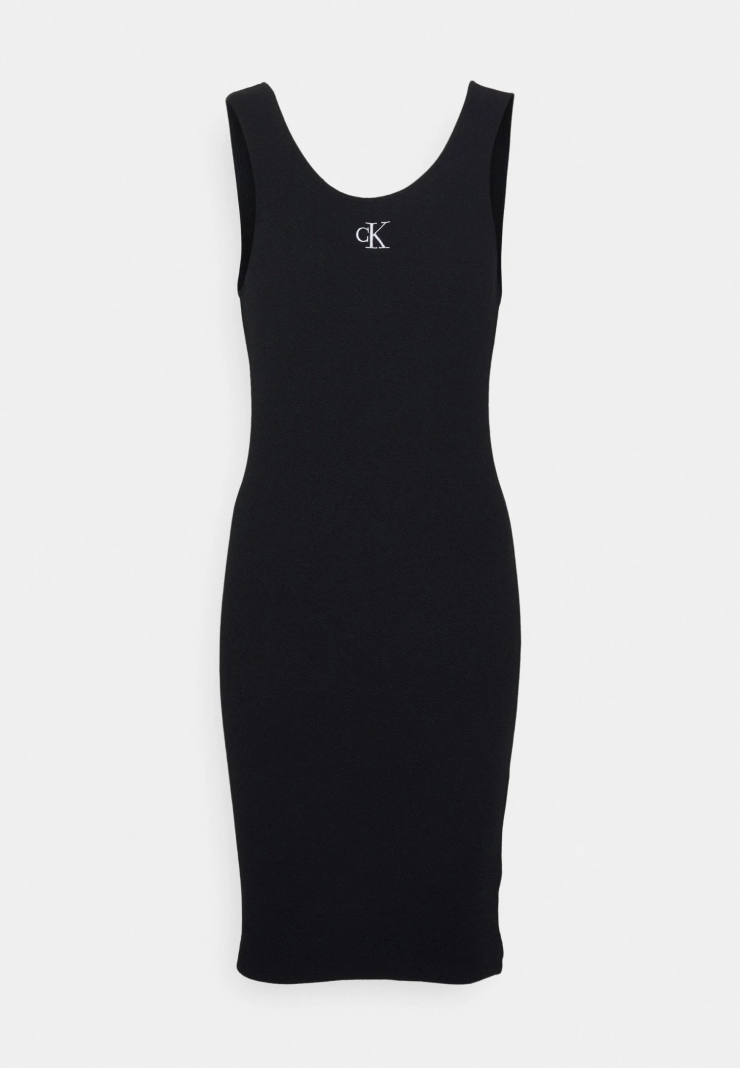 Calvin Klein Jeans Slub Strappy Dress - Vestido Ligero - Black