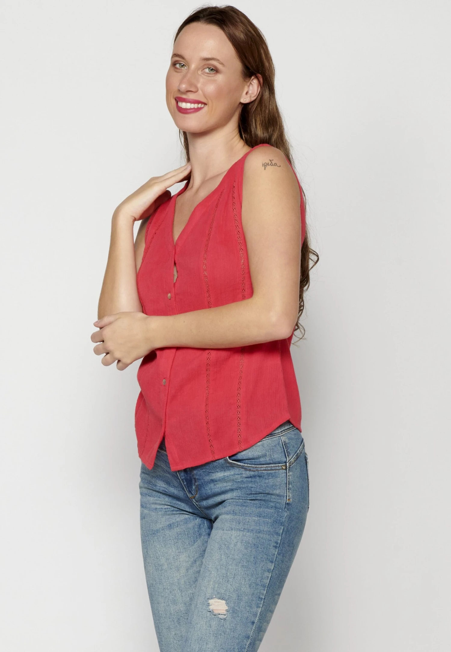 Koroshi Strap- Blusa - Fucsia Fuchsia - Imagen 7