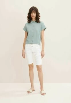 Tom Tailor Alexa Slim - Shorts Vaqueros - Whisper White