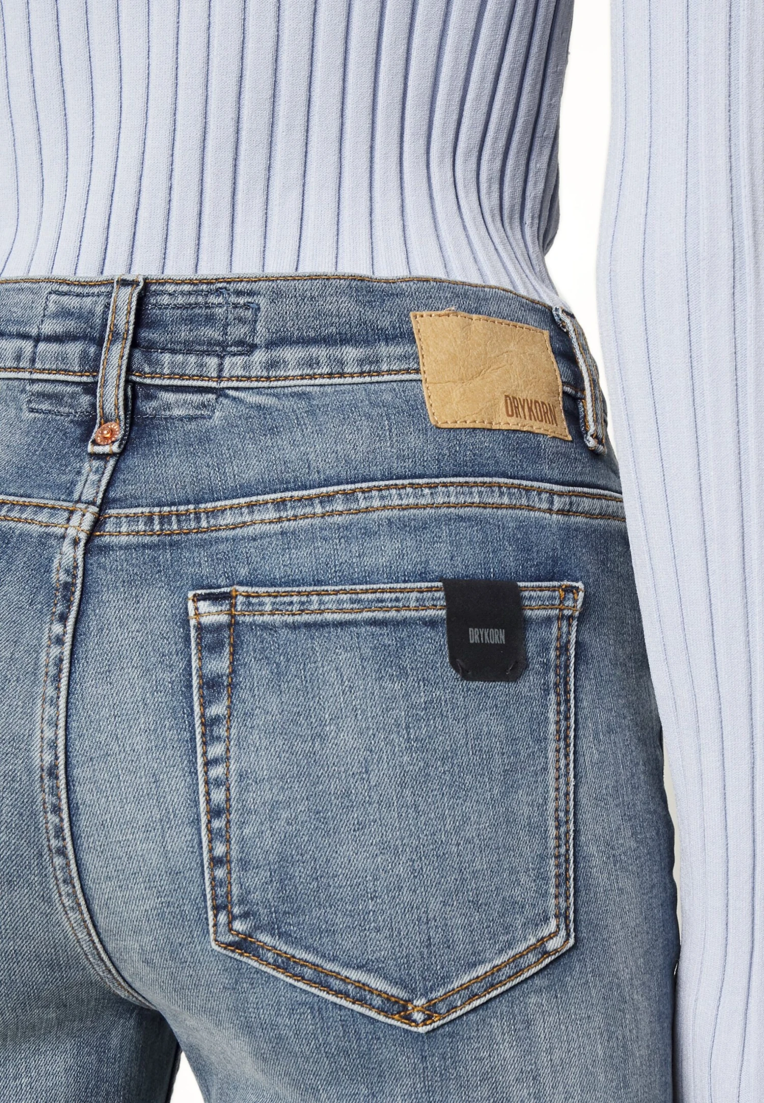 DRYKORN Far - Vaqueros A Campana - Blue - Imagen 6