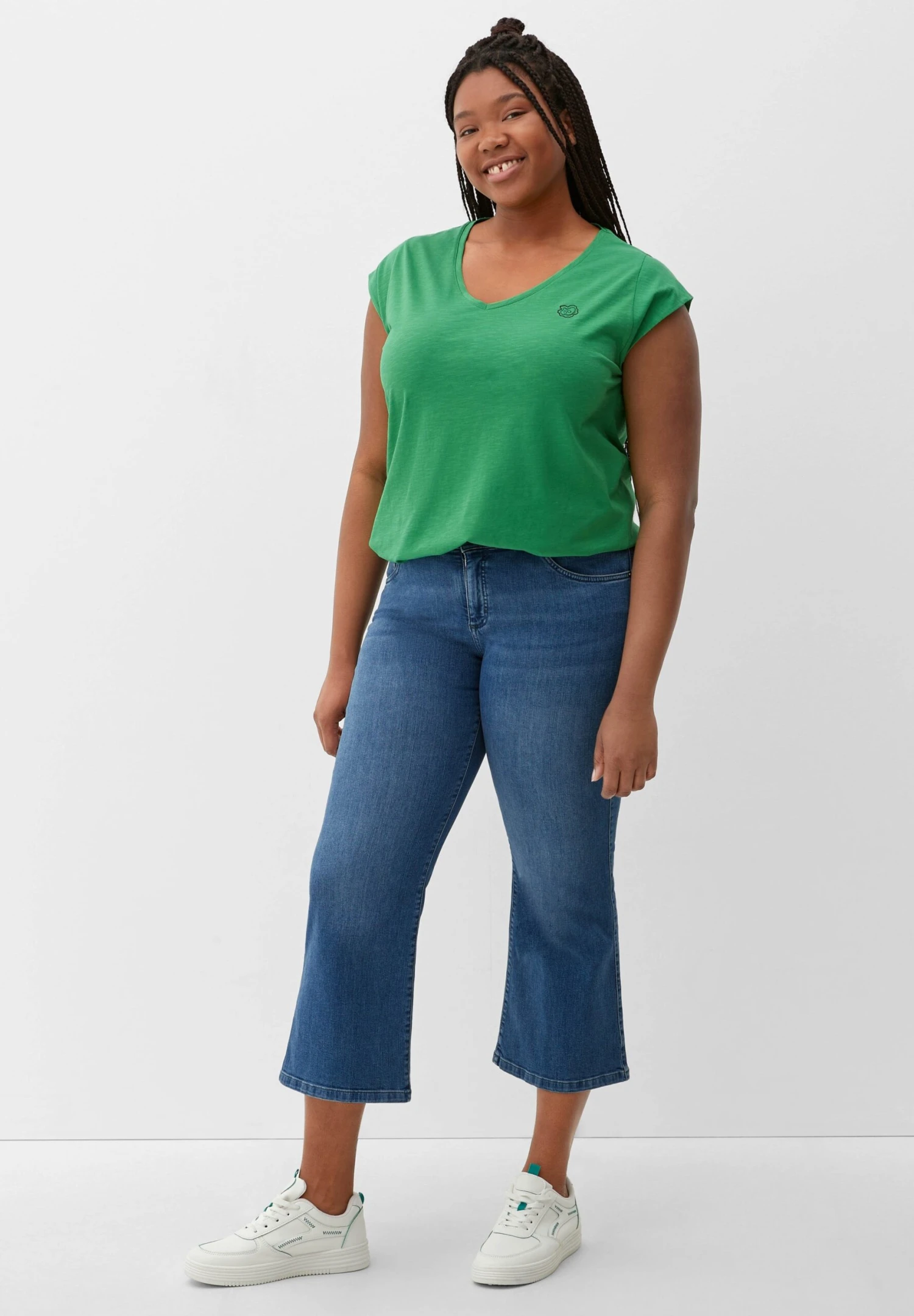 Triangle Vaqueros A Campana - Dunkelblau - Imagen 5