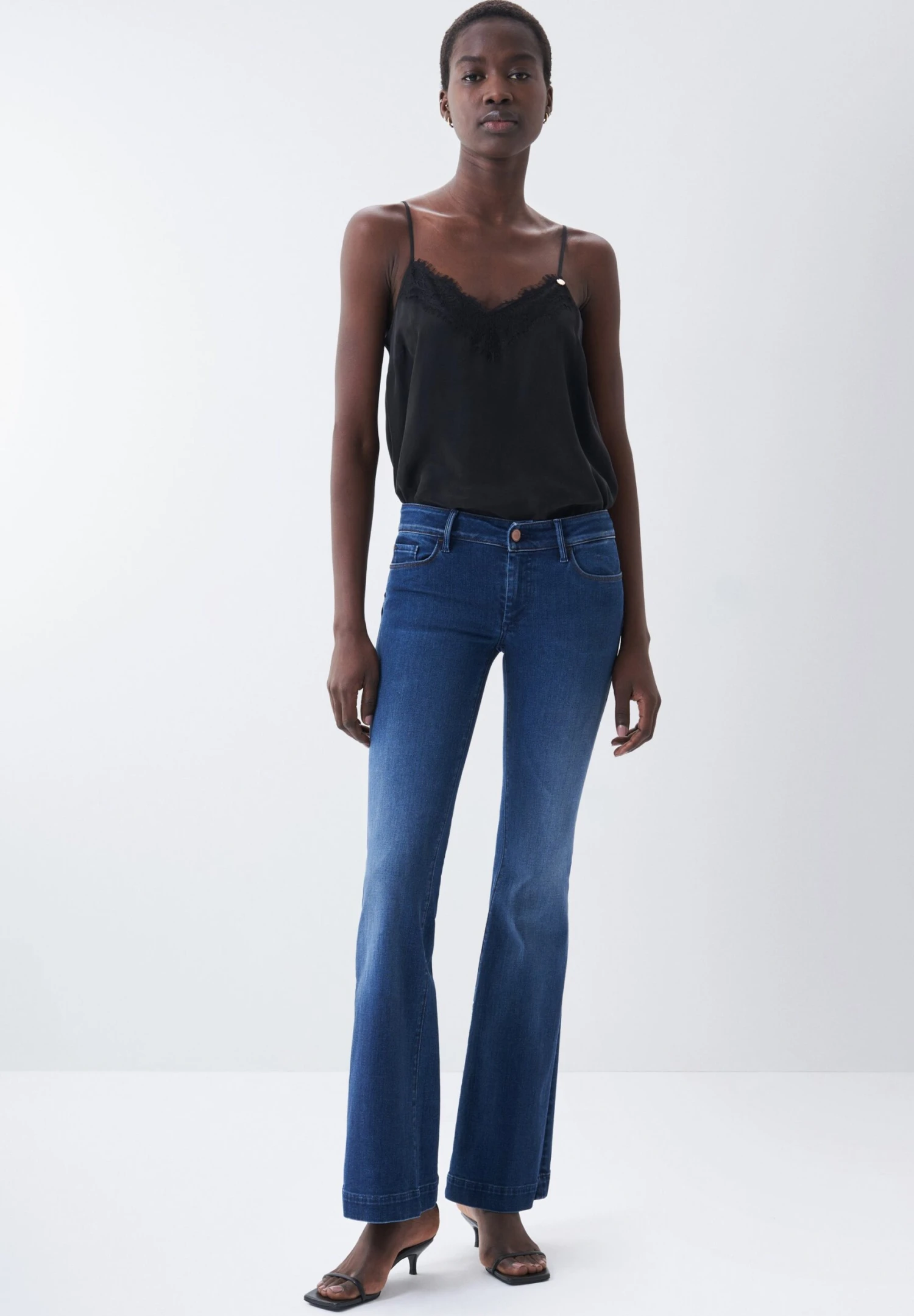 Push Up - Vaqueros Bootcut - Blue