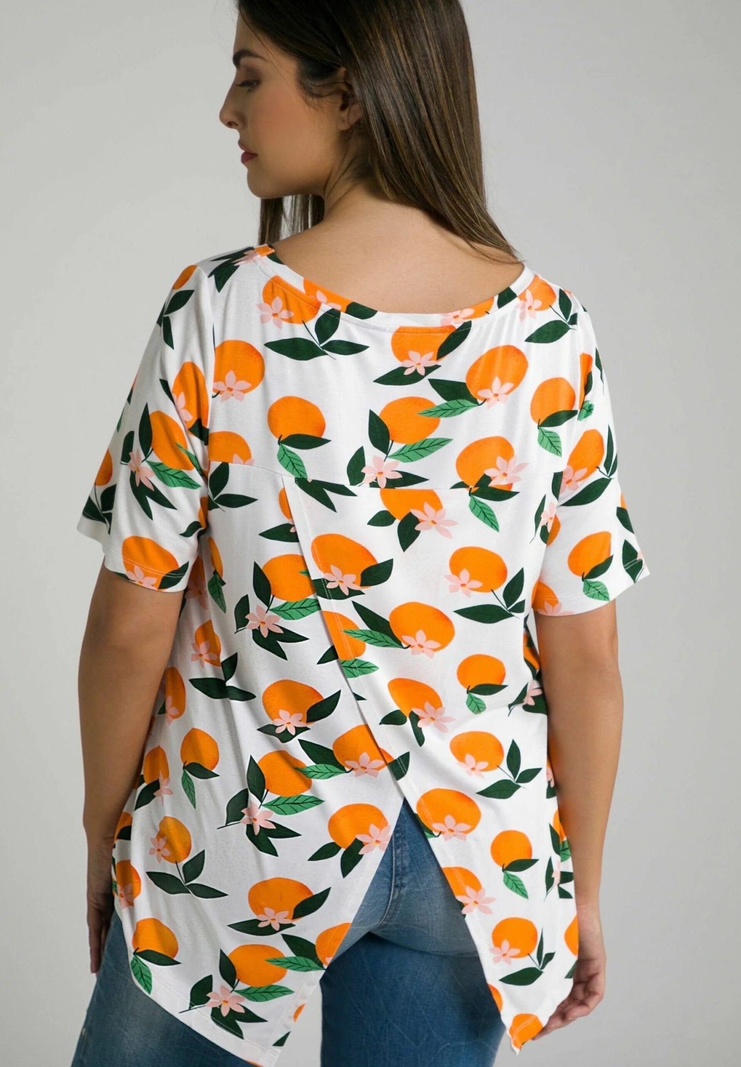 Ulla Popken Camiseta Estampada - Orange - Imagen 2