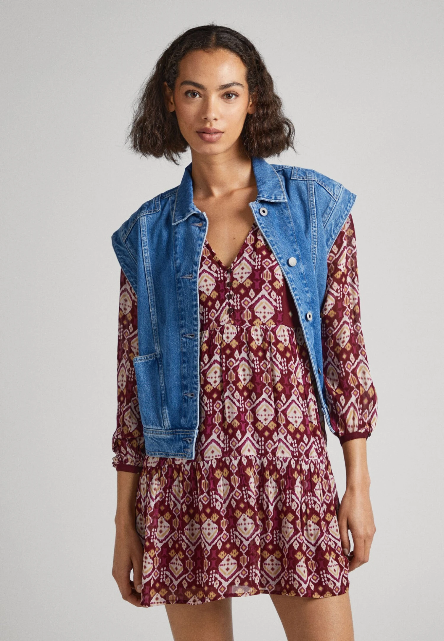 Pepe Jeans Galatea - Vestido Informal - Brown