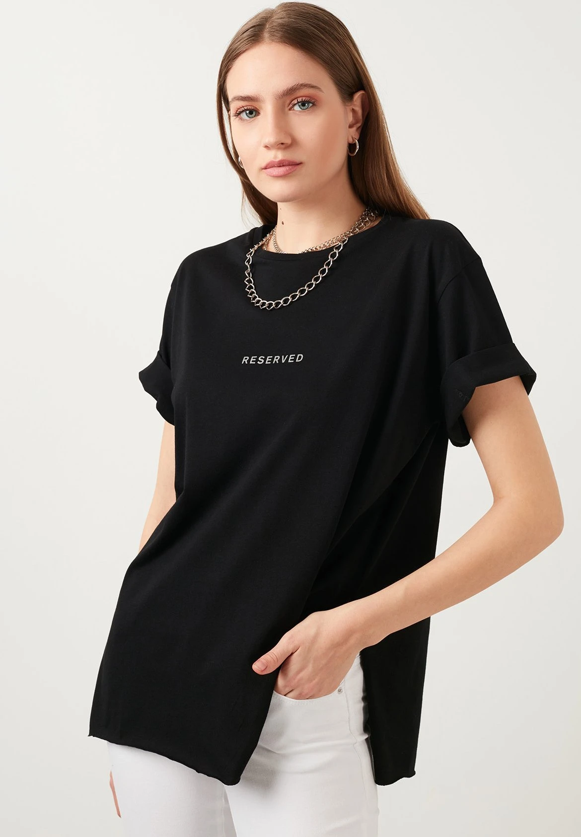 LELA Slim Fit - Camiseta Estampada - Black - Imagen 2